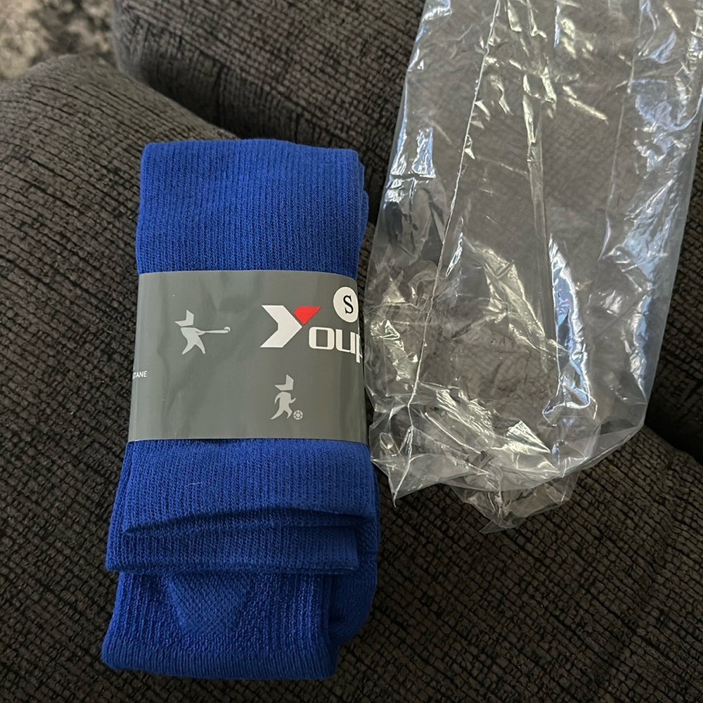 NWT youper youth small baseball socks. Royal blue